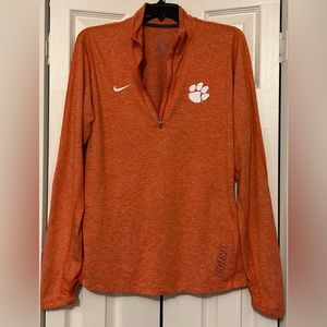 Clemson Nike DriFit 1/4 zip